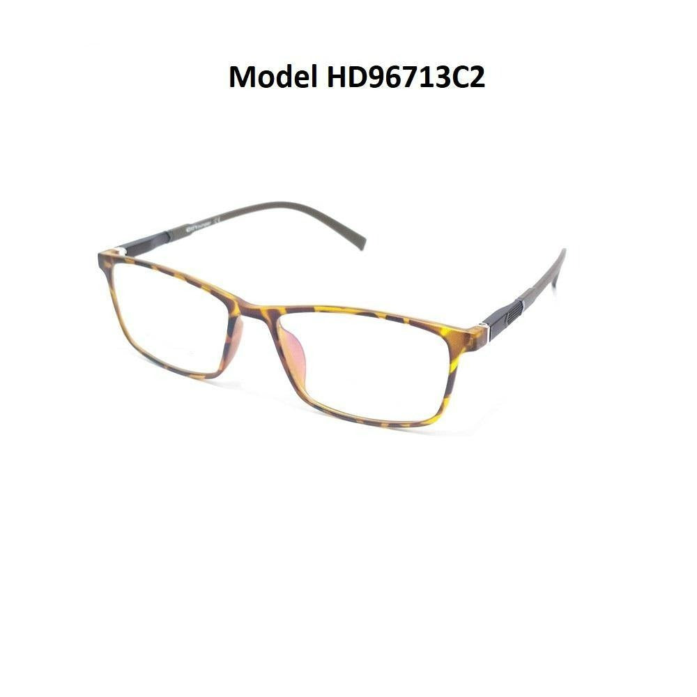 Luxury HD Ultra Thin Lightweight TR90 Spectacle Frame Glasses for Men Women  HD96713C2