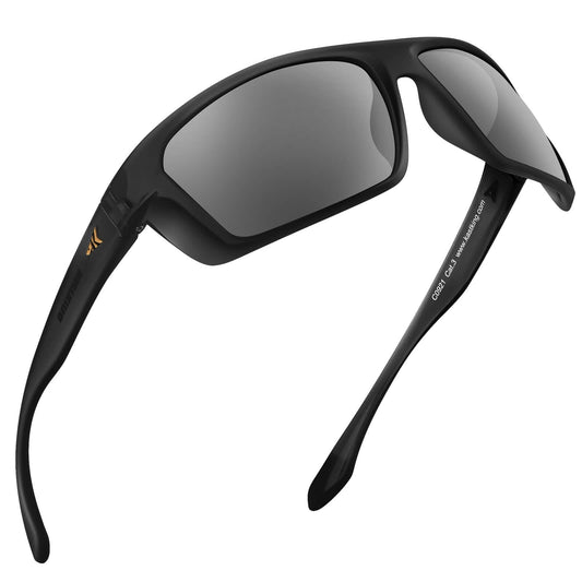 EYESafety Black Frame Black Polarized Sunglasses