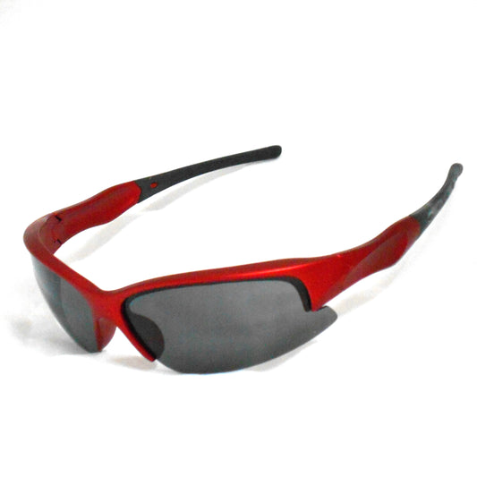 Red Wraparound Sports Sunglasses