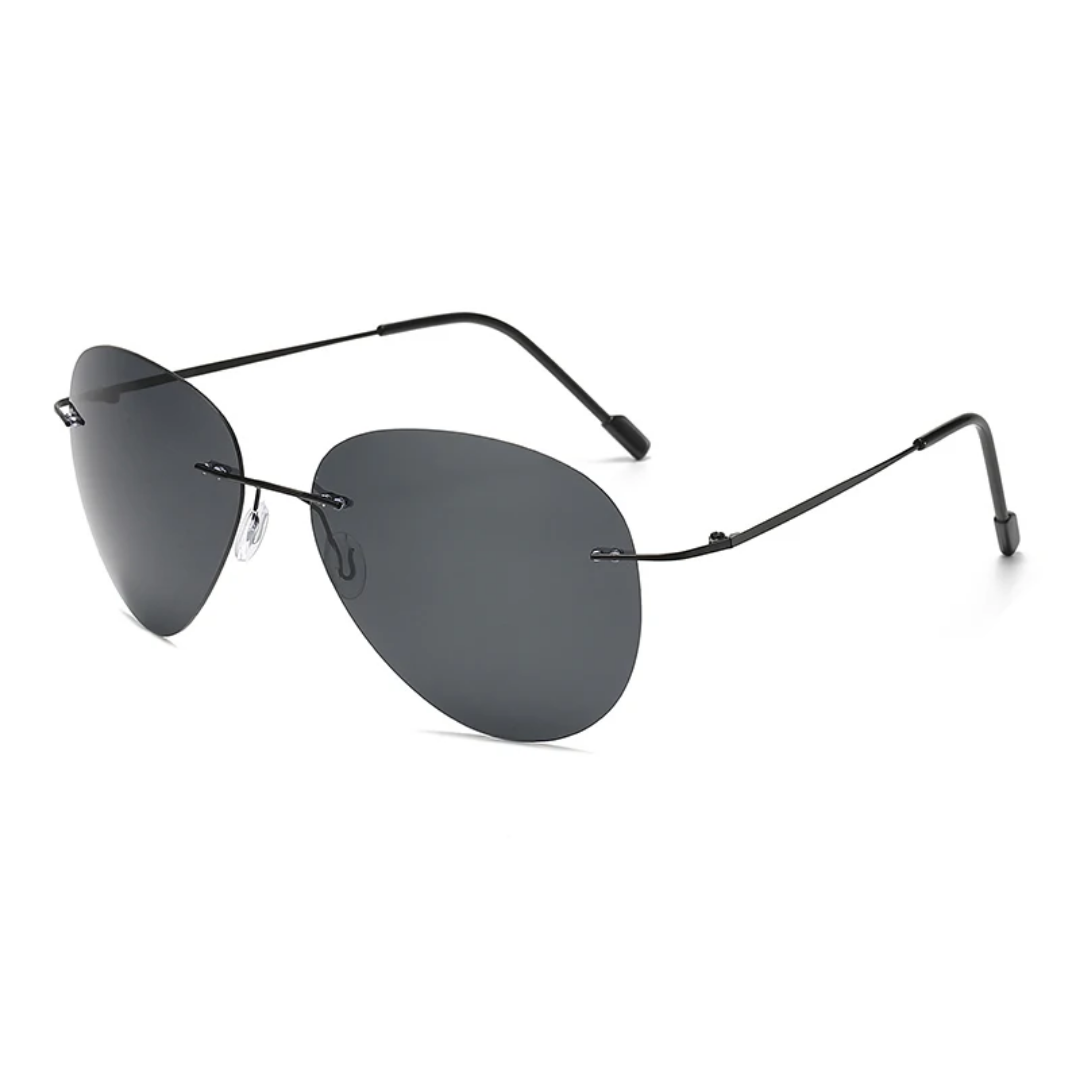 Rimless Polarized Sunglasses For Driving Cycling