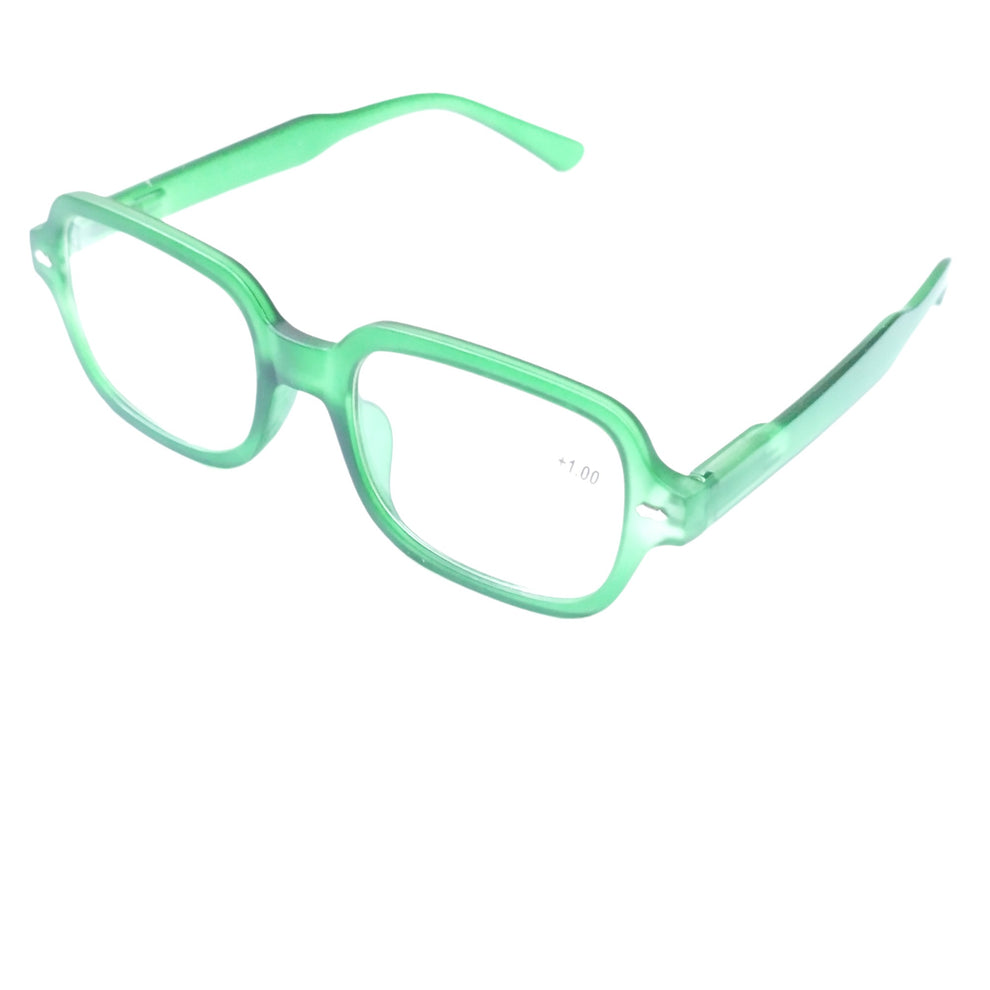 Green Frame Reading Glasses Power +1.00 Plus 1