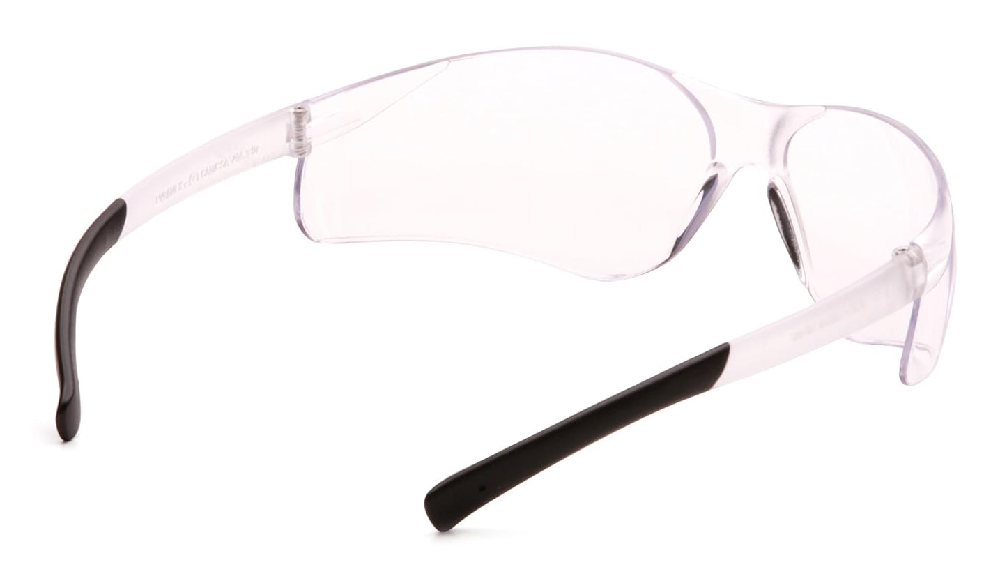 Pyramex Ztek Safety Glasses with Clear Anti-Fog Lens