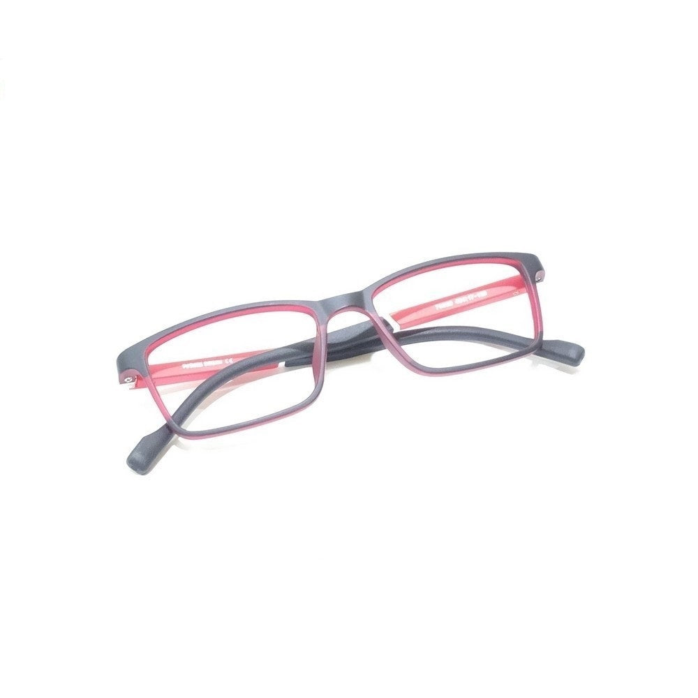 Red Black Rectangle Kids Spectacle Frames Glasses for Kids 76302C4 For 3 to 8 Year Old Child