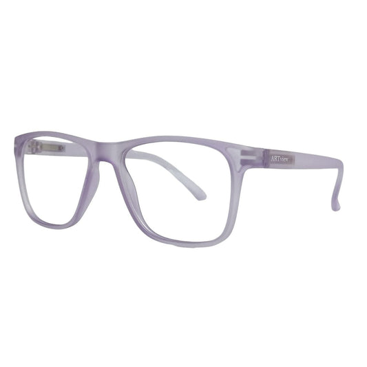 ARTView Lilac Purple Transparent Square Glasses