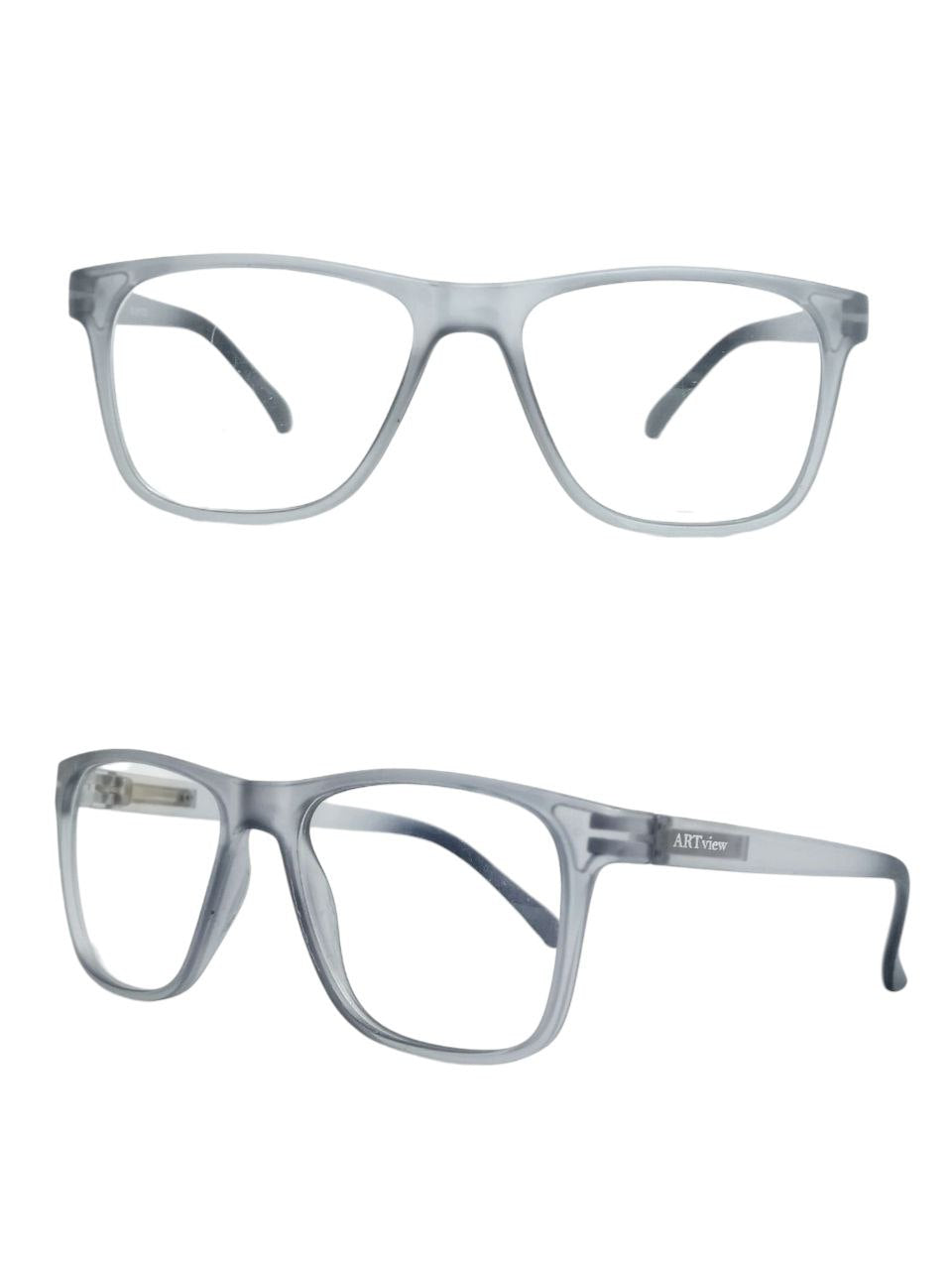 ARTView Mirage Transparent Square Glasses – Trendy Prescription Eyewear for Adults