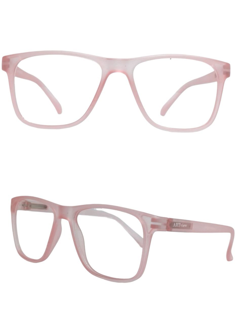 ARTView Mirage Transparent Square Glasses – Trendy Prescription Eyewear for Adults