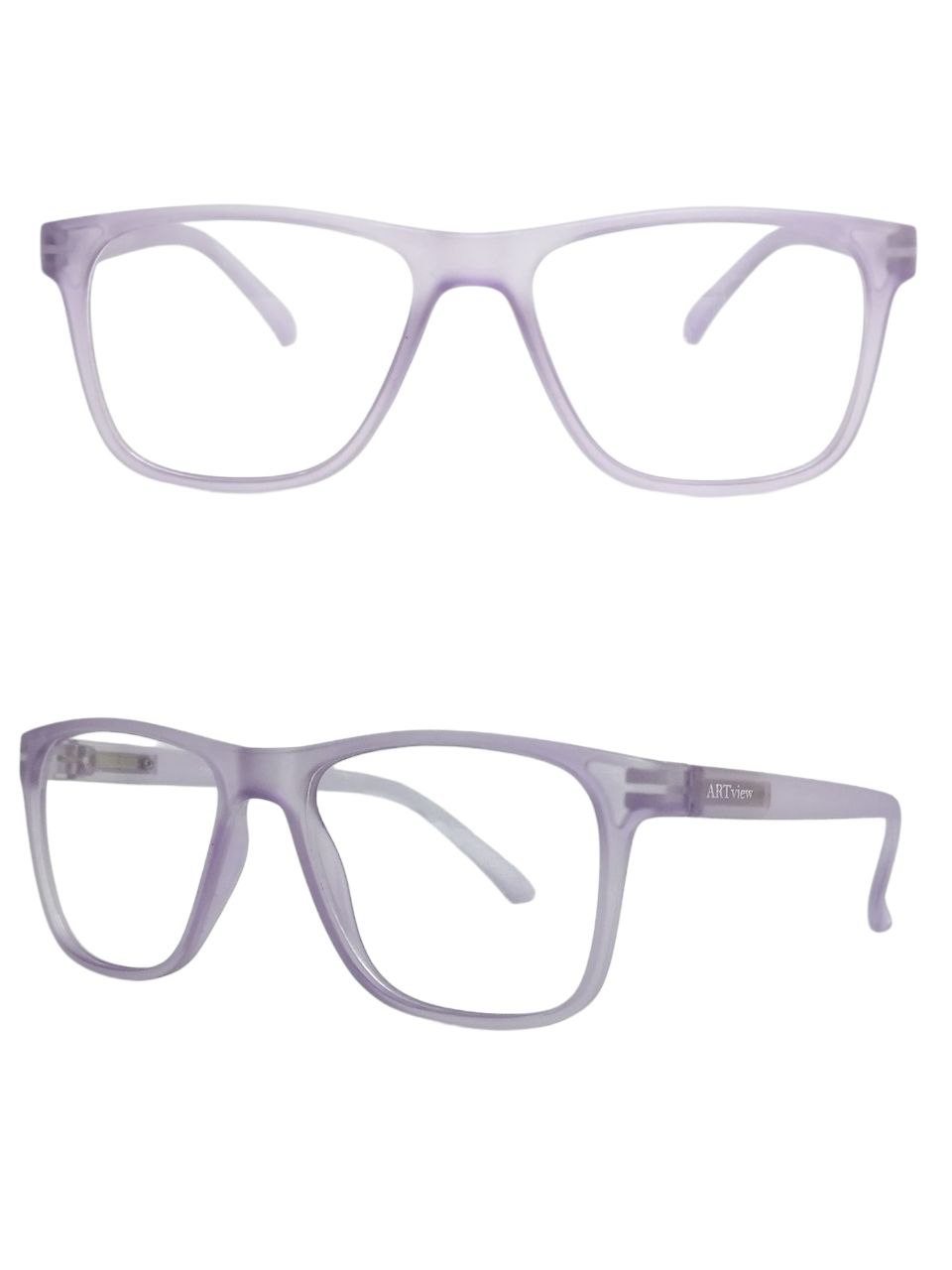 ARTView Mirage Transparent Square Glasses – Trendy Prescription Eyewear for Adults