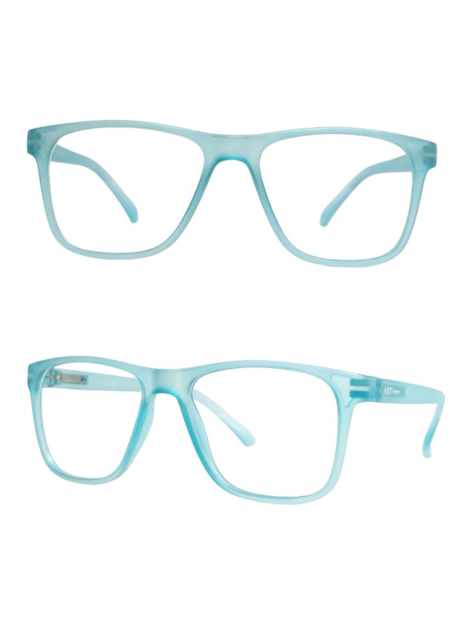 ARTView Mirage Transparent Square Glasses – Trendy Prescription Eyewear for Adults