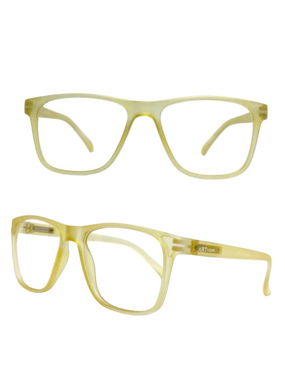 ARTView Mirage Transparent Square Glasses – Trendy Prescription Eyewear for Adults