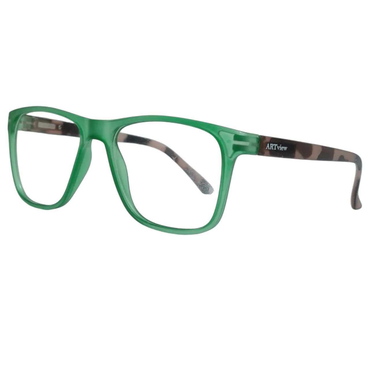 ARTView Forest Green Square Glasses