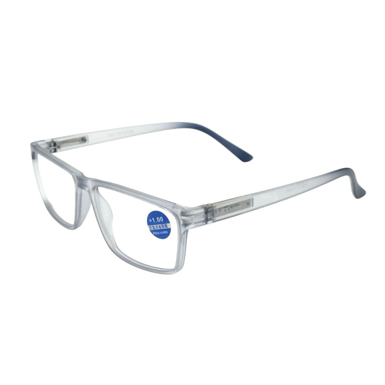 ARTView Mirage Rectangle Blue Light Filter Glasses with Anti Glare Coating