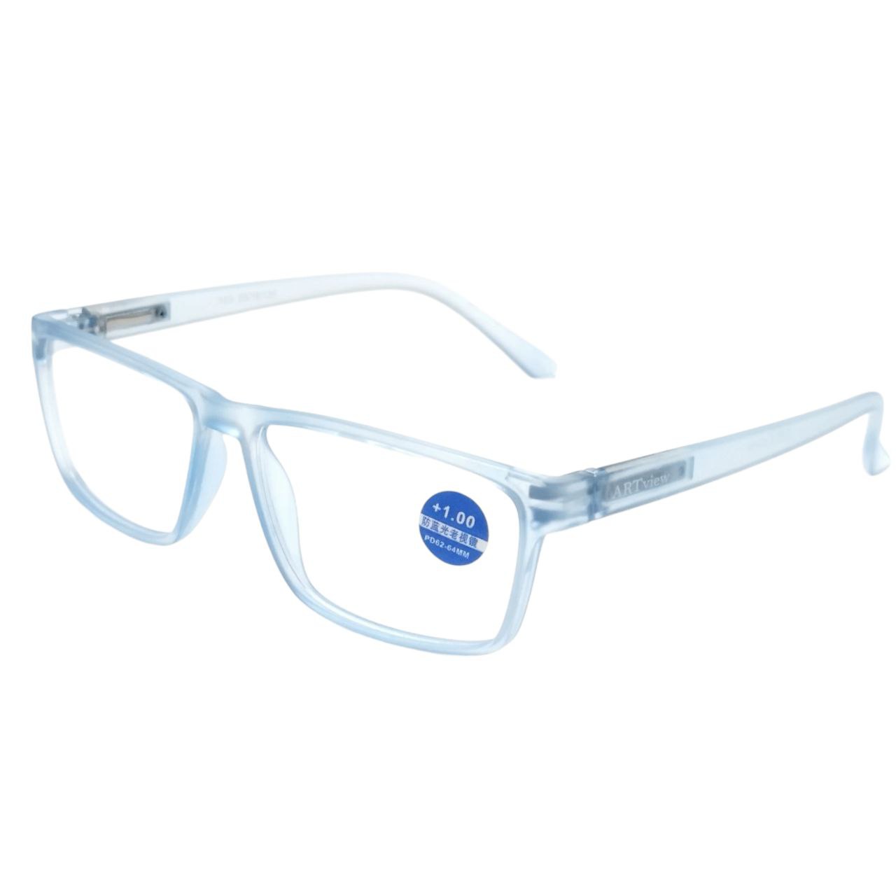 ARTView Mirage Rectangle Blue Light Filter Glasses with Anti Glare Coating