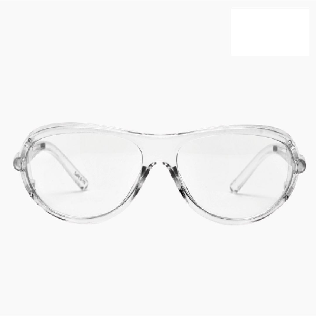 Clear Transparent Anti Pollen Glasses with Side Shield