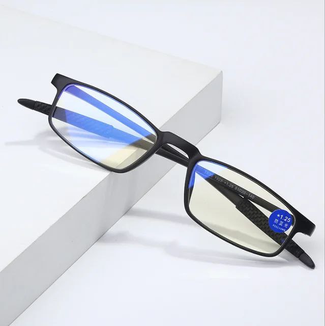 Black Flexible Memory Anti Blue Light Reading Glasses