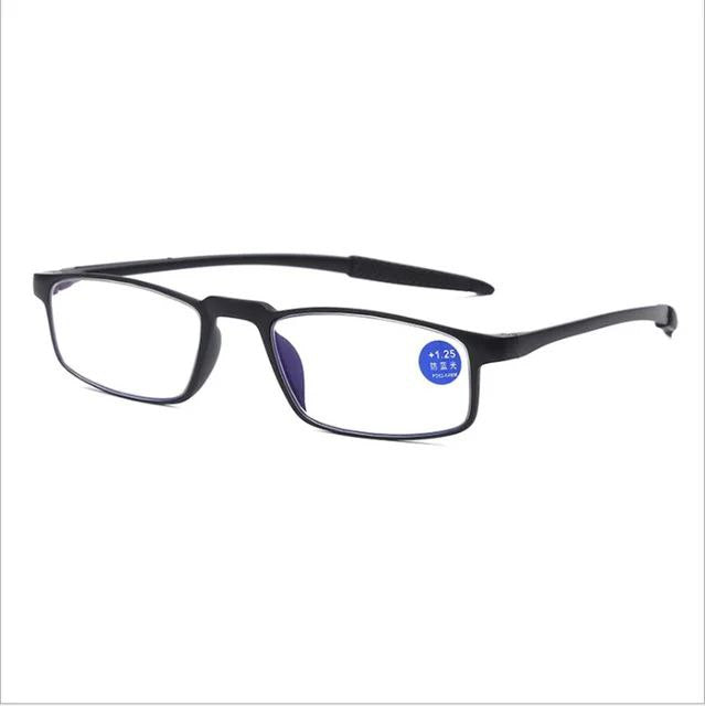 Black Flexible Memory Anti Blue Light Reading Glasses