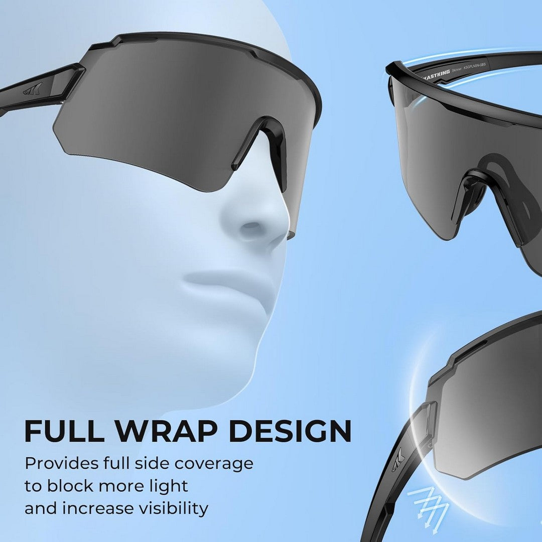 Lightweight Anti-Slip Flexible Polarized Sunglasses for Extreme Sports