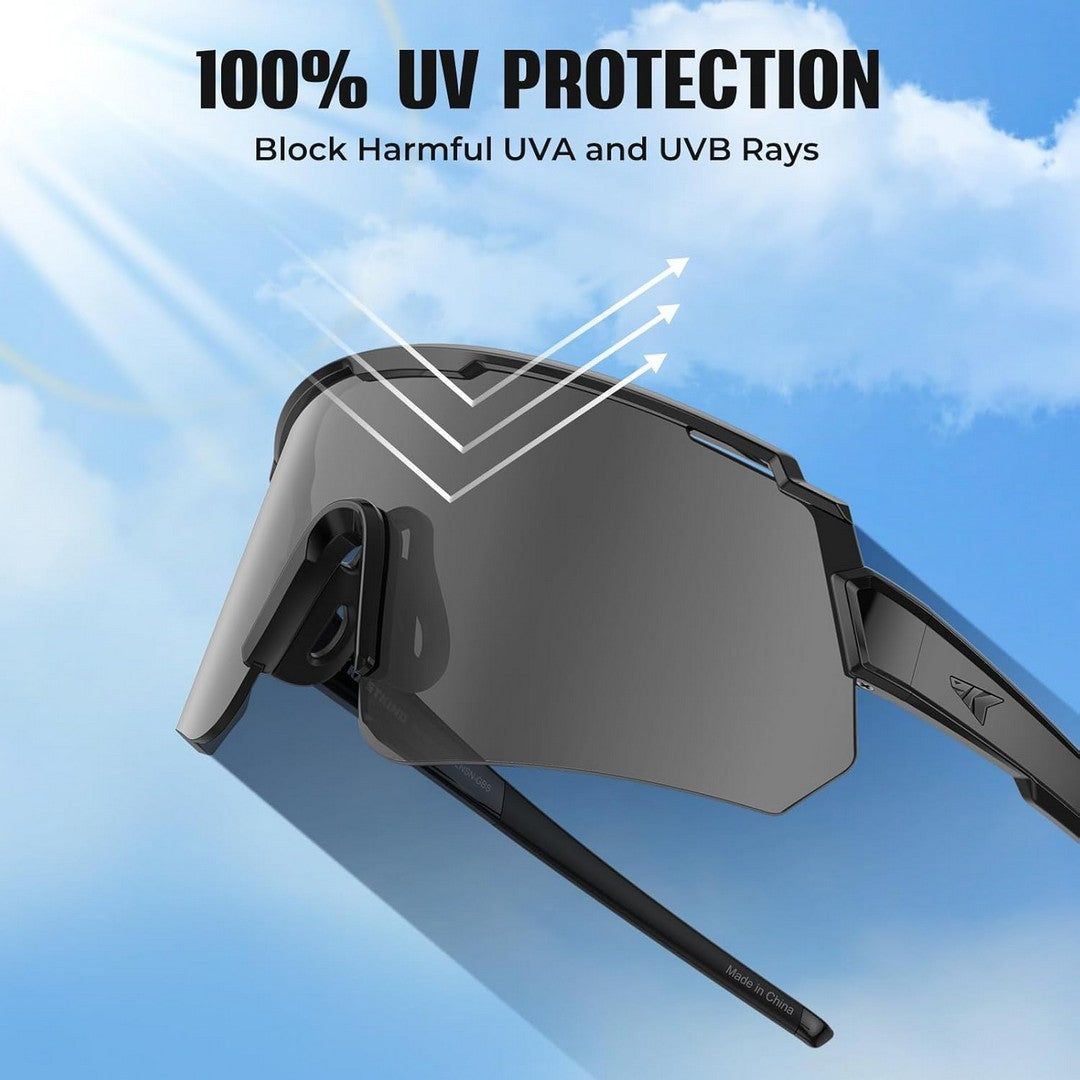 Lightweight Anti-Slip Flexible Polarized Sunglasses for Extreme Sports