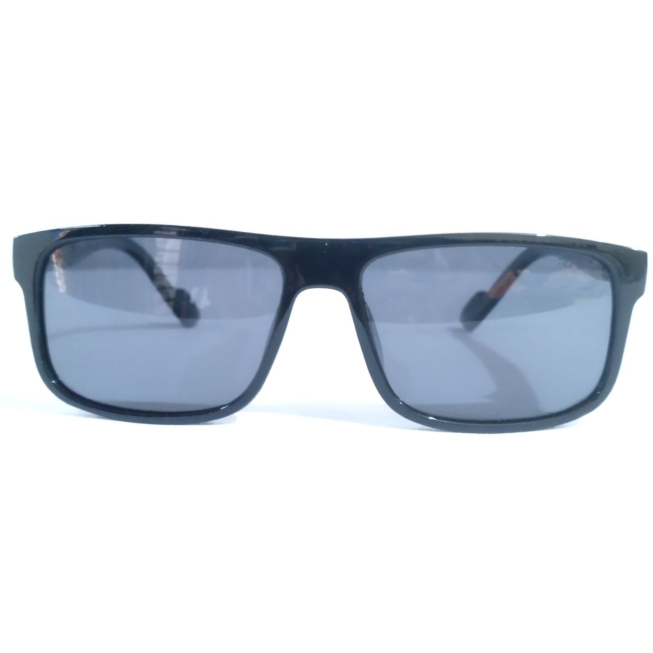 Black Rectangle Polarized Driving Sunglasses