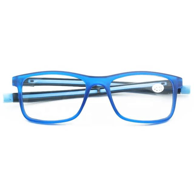 Blue Flexible Magnet Neck Hanging Reading Glasses