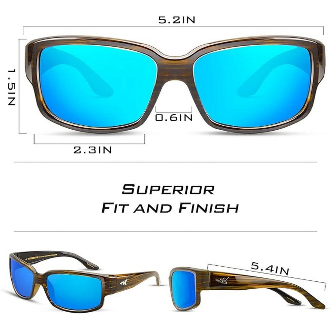 Mirrored Polarized Sports Sunglasses Ideal for Cricket Cycling Driving Running