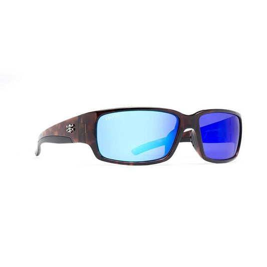 Blue Polarized Havana Look Sunglasses