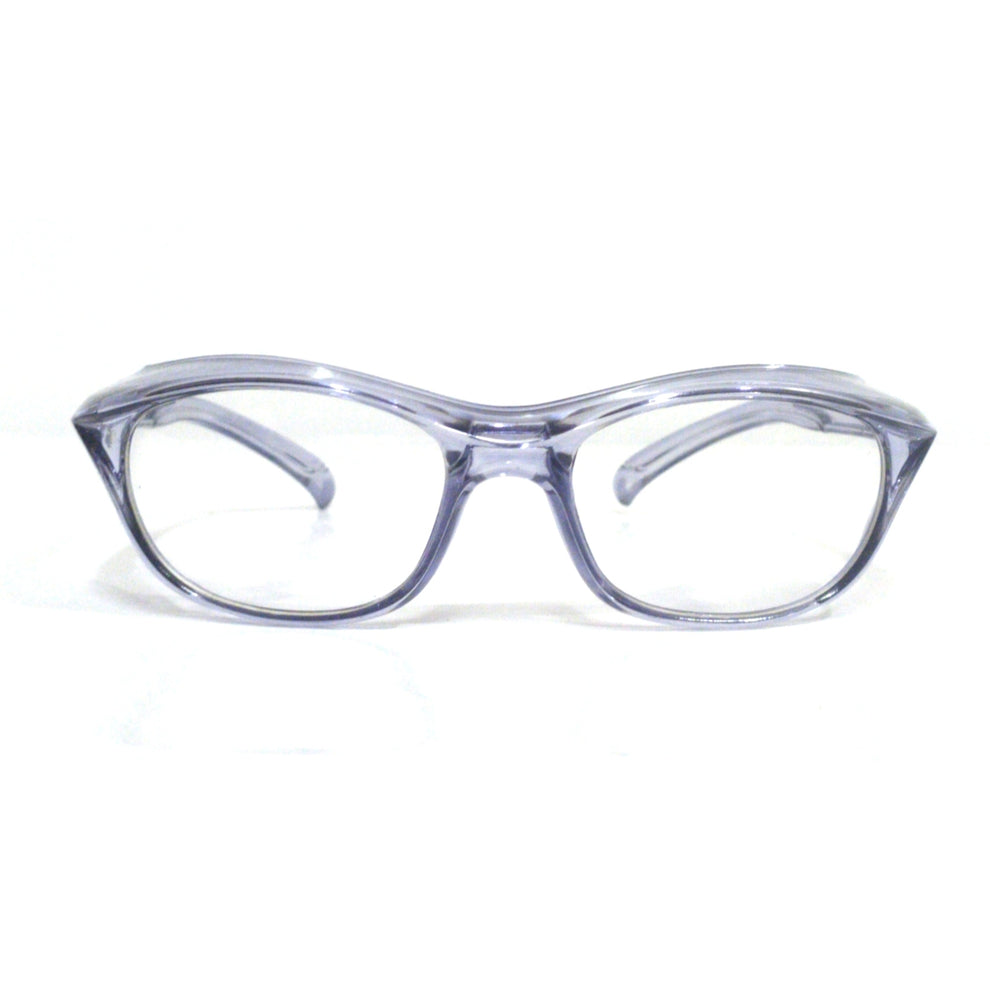 Clear Black Frame Prescription Sports Glasses with Side Shield 140