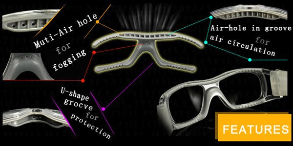 High-Impact EYESafety Sports Glasses for Basketball