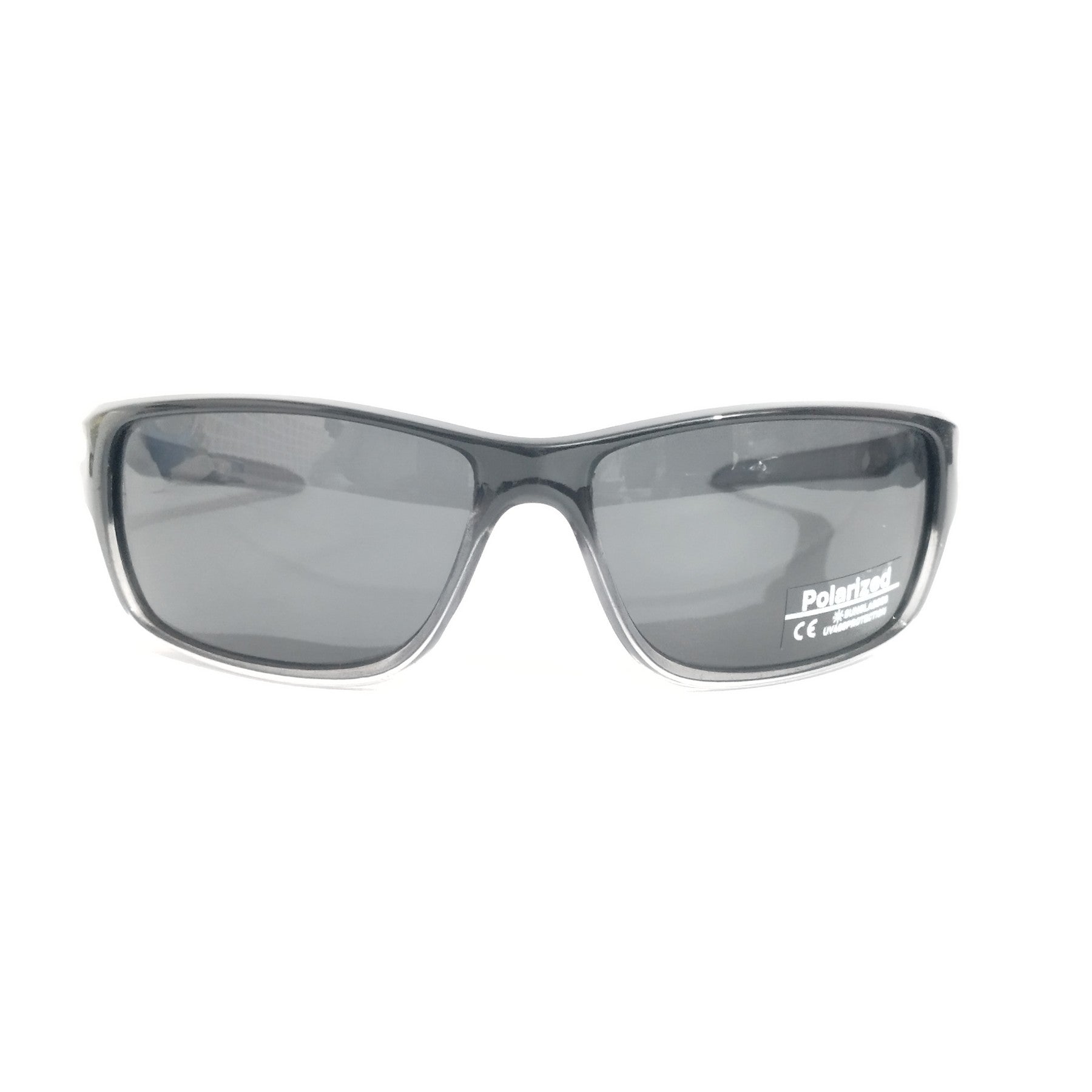 Grey Wraparound Polarized Sunglasses