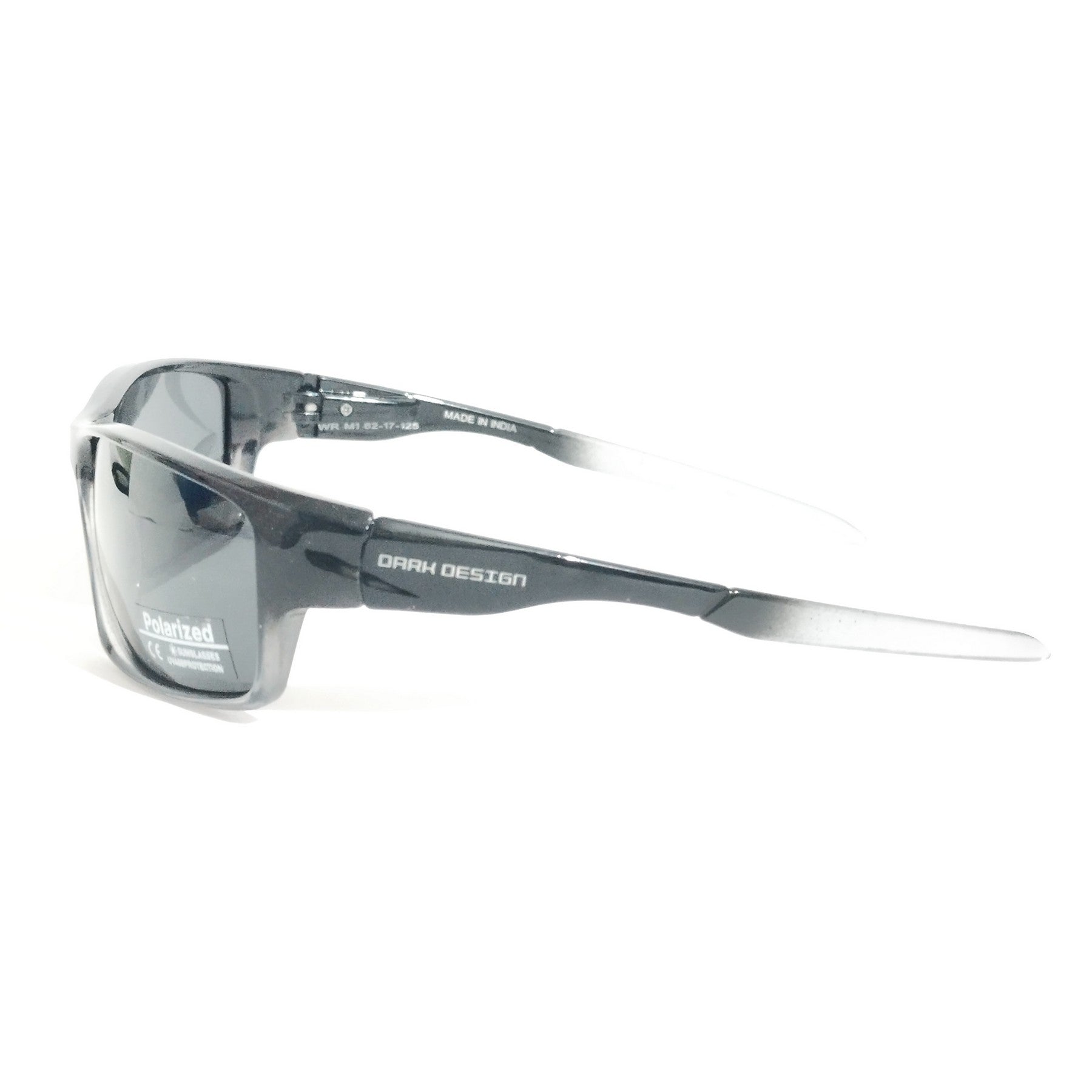 Grey Wraparound Polarized Sunglasses