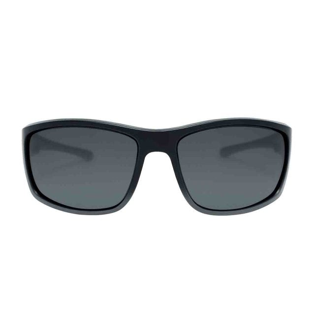 EYESafety Black Sports Gridlock Polarized Sunglasses with Sweatguard