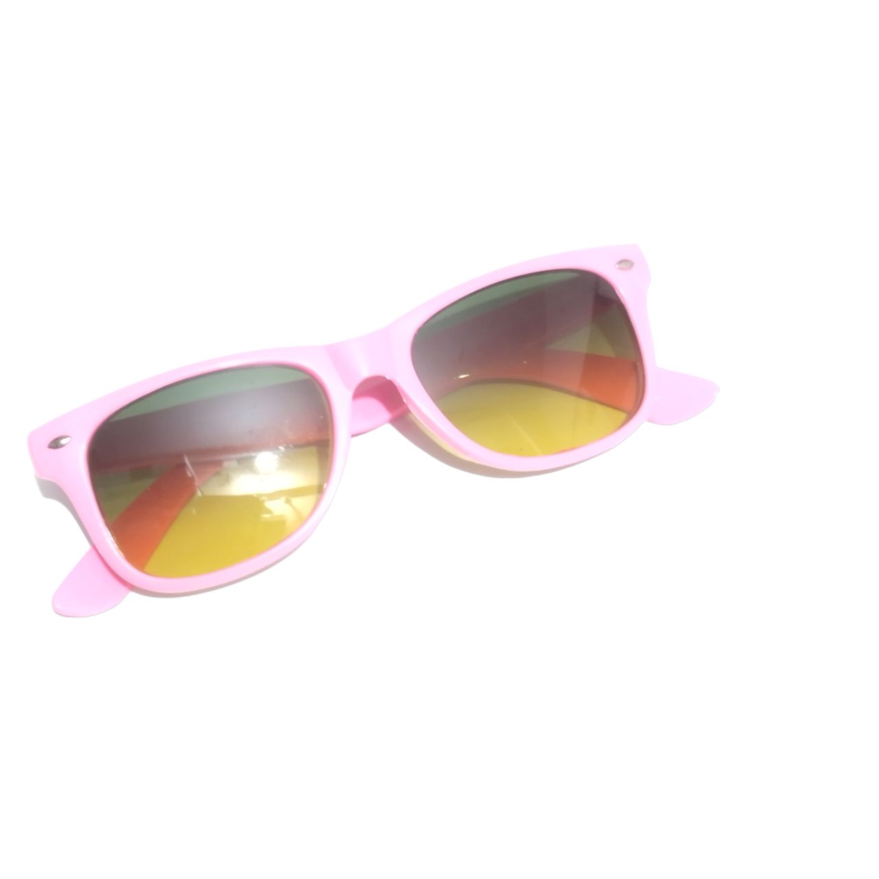 Pink Classic Square Gradient Sunglasses