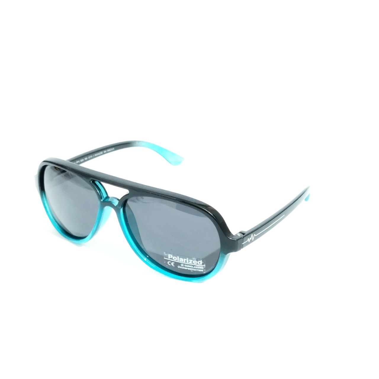 Black Blue Classic Pilot Shape Polarized Sunglasses for Men and Women