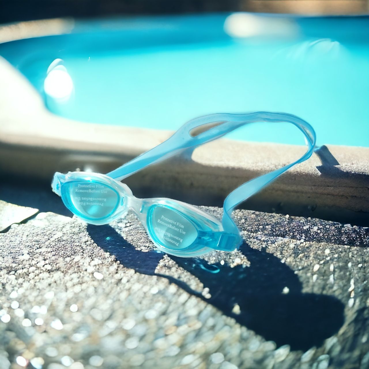 Blue Swimming Goggles