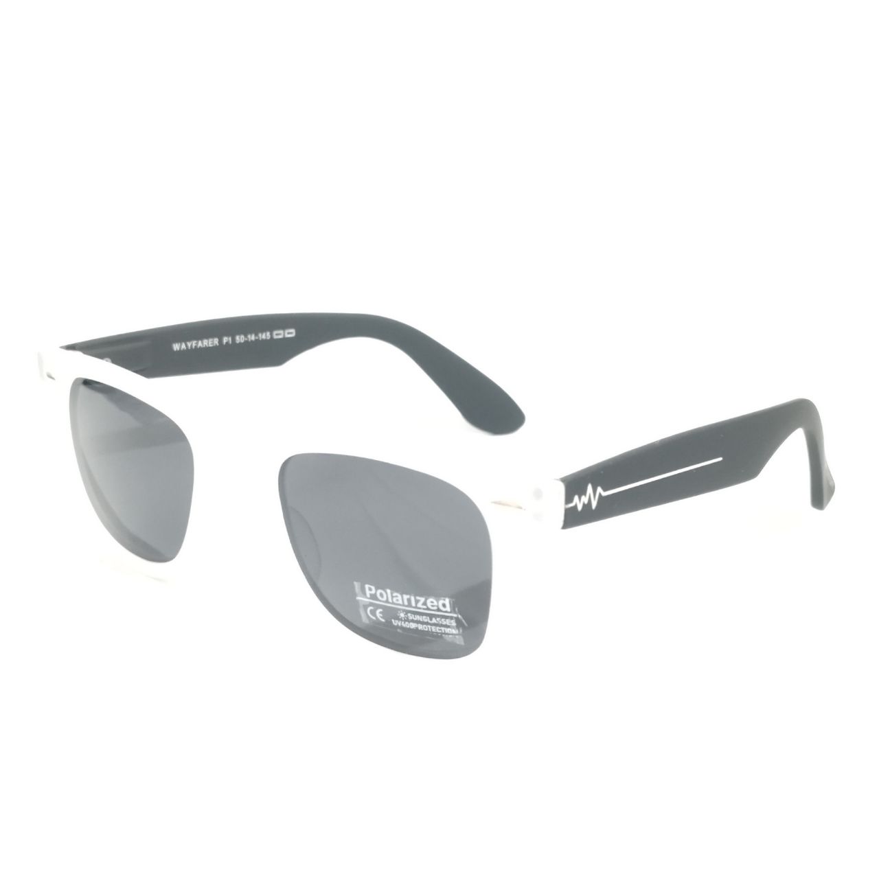 Matt White Pulse Polarized Sunglasses