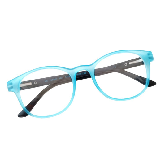 Blue Black Round Full Rim Spectacle Frame Glasses 11807