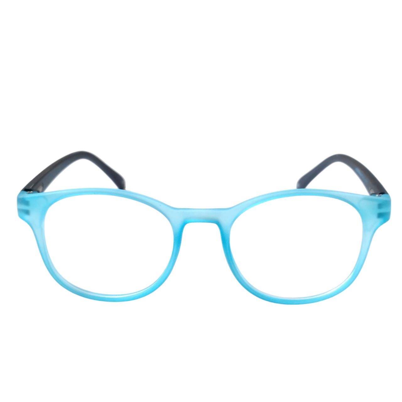 Blue Black Round Full Rim Spectacle Frame Glasses 11807