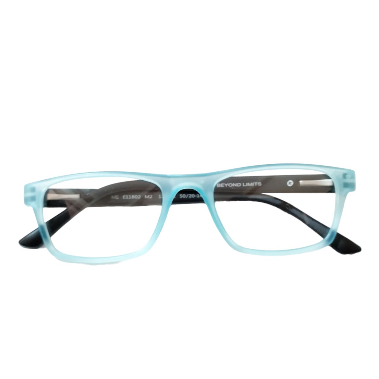 Small Rectangle Blue Black Full Rim Spectacle Frame Glasses 11802