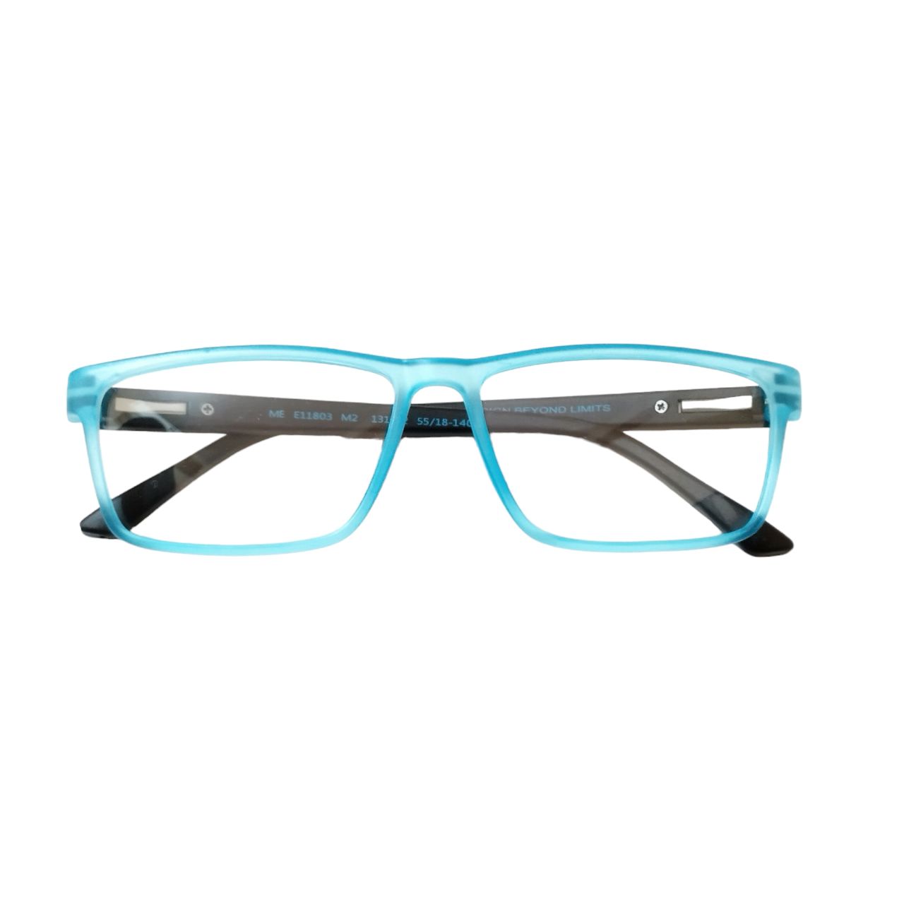 Rectangle Blue Black Full Rim Spectacle Frame Glasses 11803