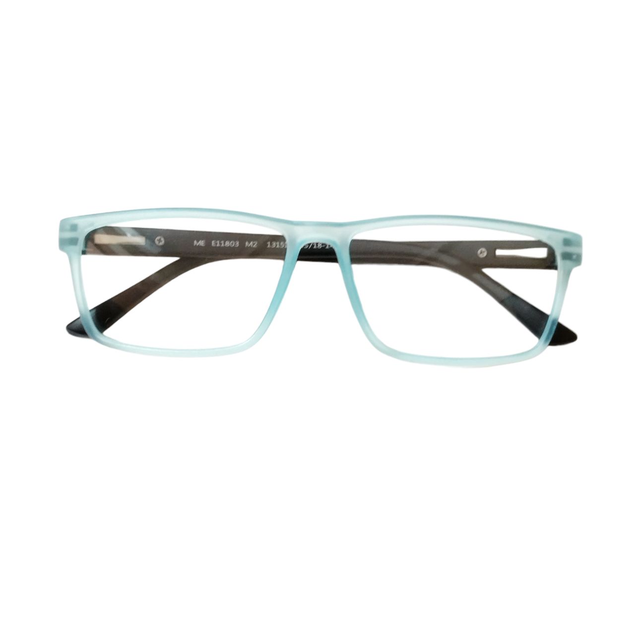 Rectangle Light Blue Black Full Rim Spectacle Frame Glasses 11803