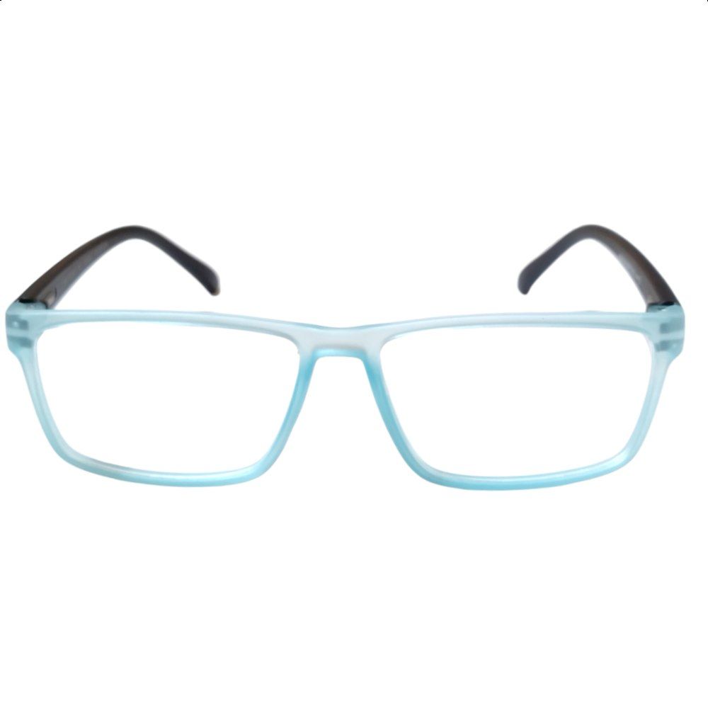 Rectangle Light Blue Black Full Rim Spectacle Frame Glasses 11803