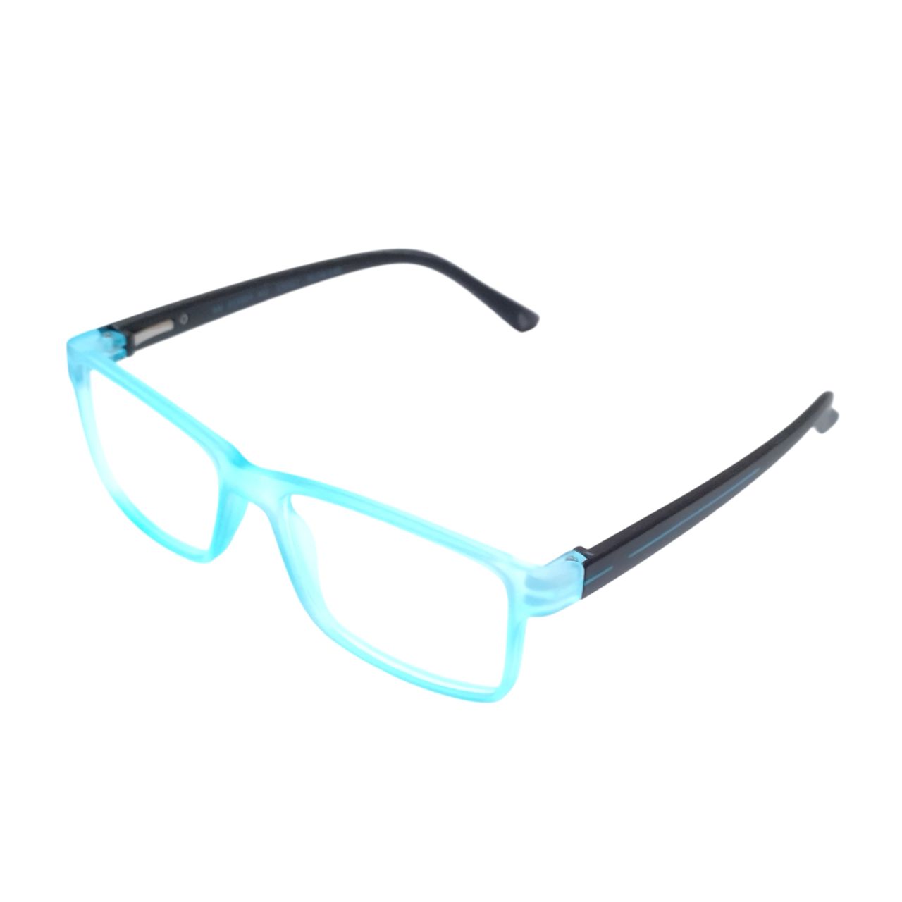 Rectangle Blue Black Full Rim Spectacle Frame Glasses 11804