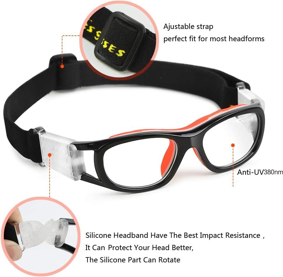 Black Kids Prescription Sports Glasses Features