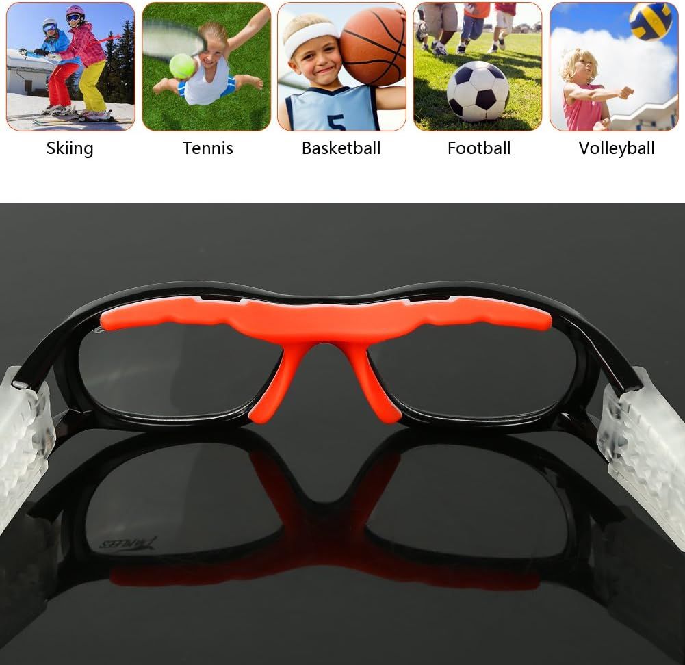 Multi purpose Black Kids Prescription Sports Glasses