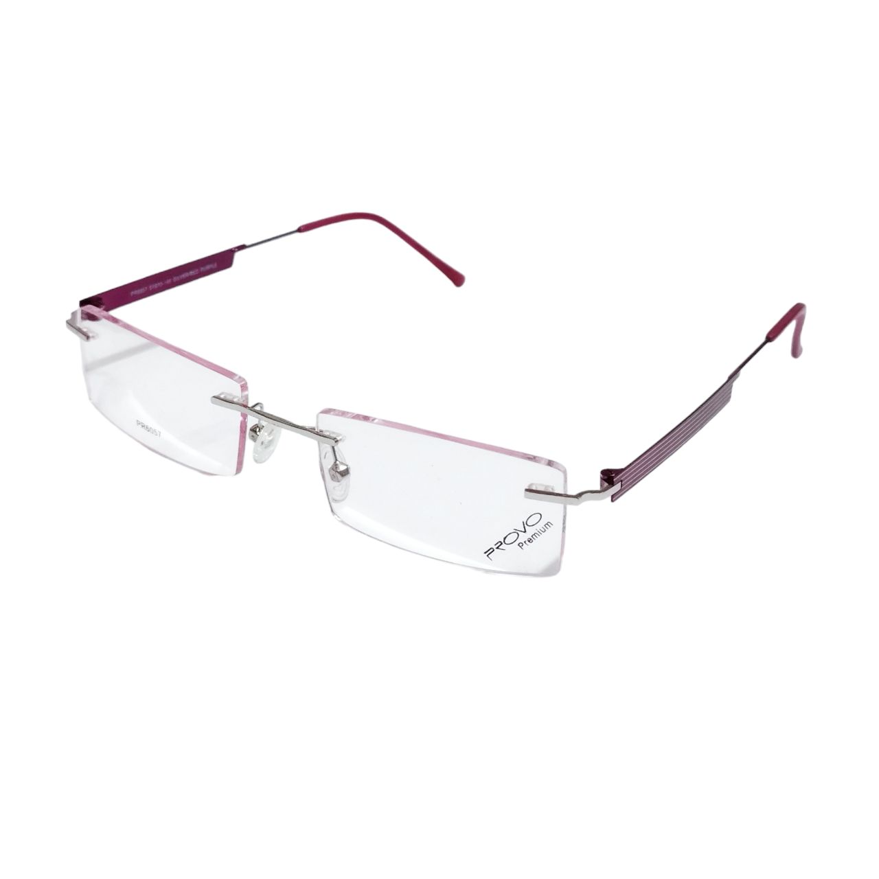 Purple Rimless Blue Light Blocker Computer Glasses 6057PR