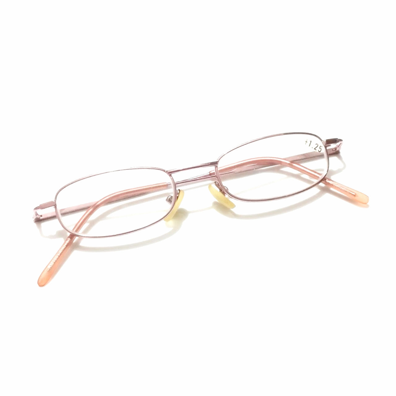 Pink Reading Glasses for Women Metal Full Frameglasses