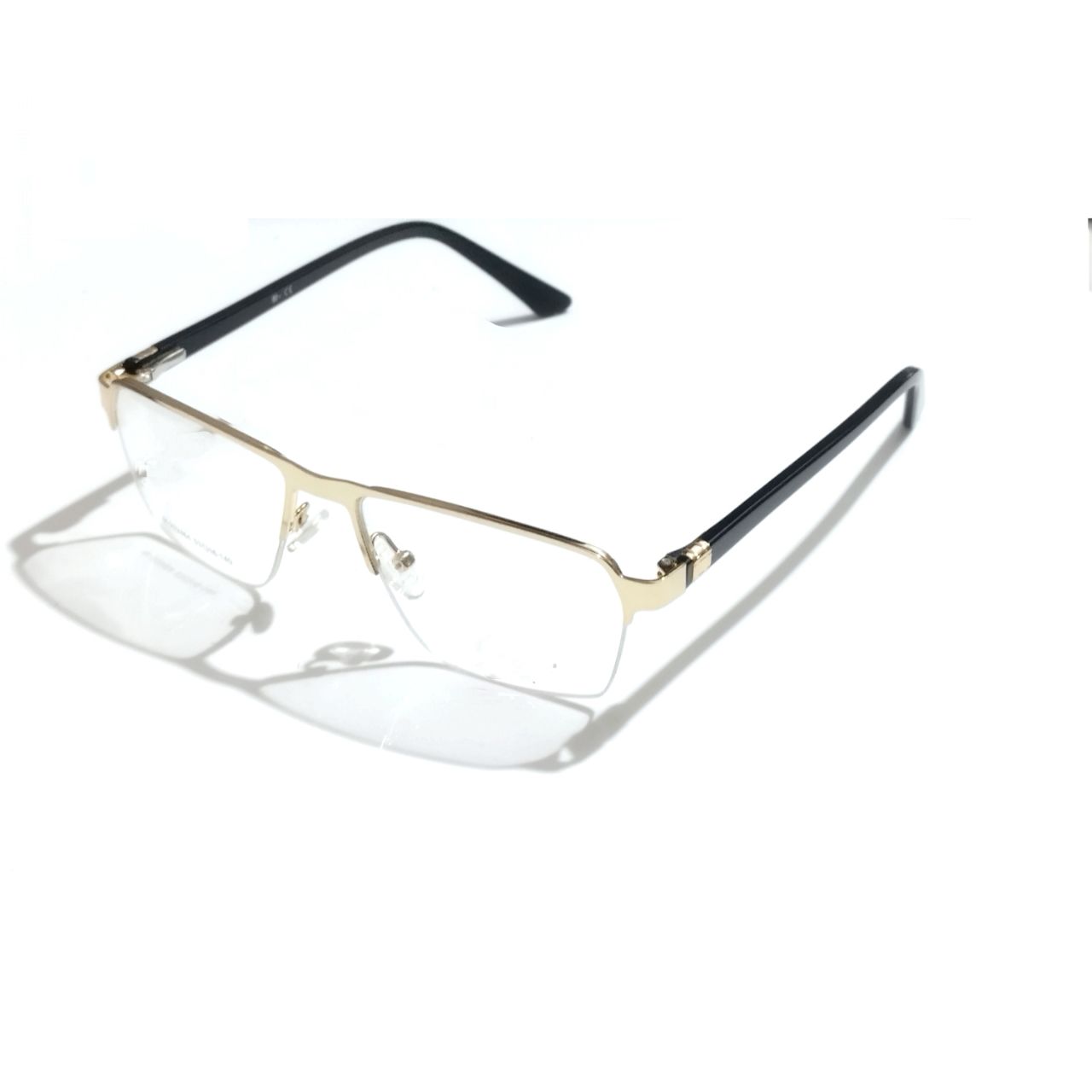 Luxury Executive Rectangle Gold Supra Half Frame Glasses