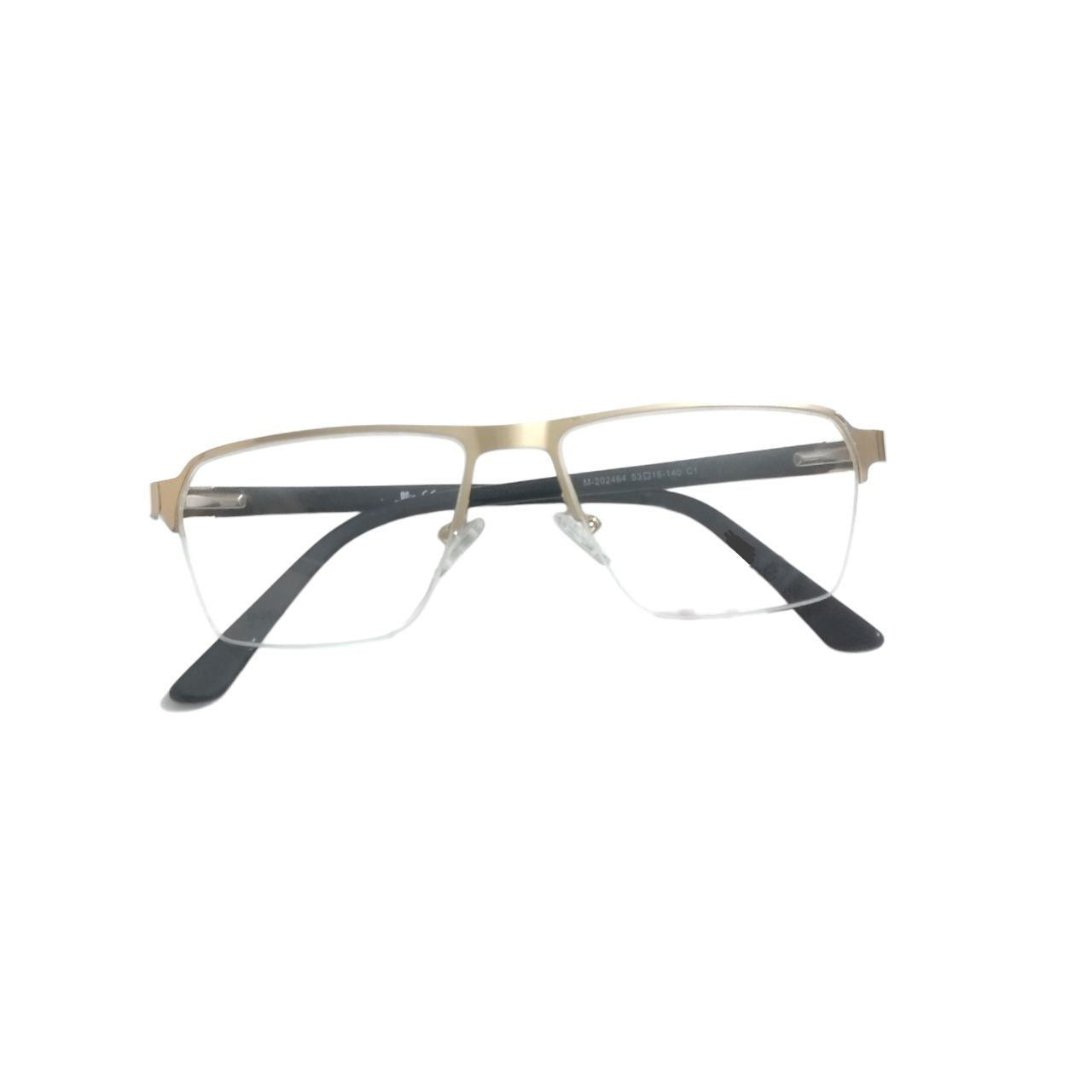 Luxury Executive Rectangle Gold Supra Half Frame Glasses