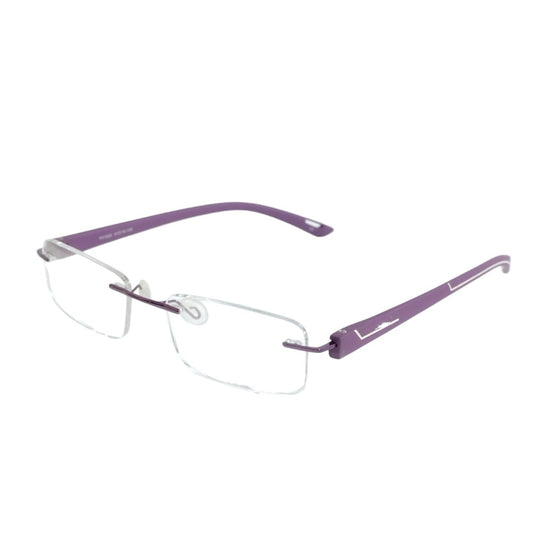 Purple Rimless Blue Light Blocker Computer Glasses TH1029PR