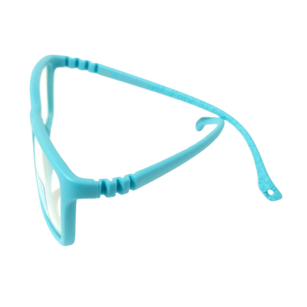 Light Aqua Blue Unbreakable Kids Flexible Rectangle Glasses Age 4 to 7 Years