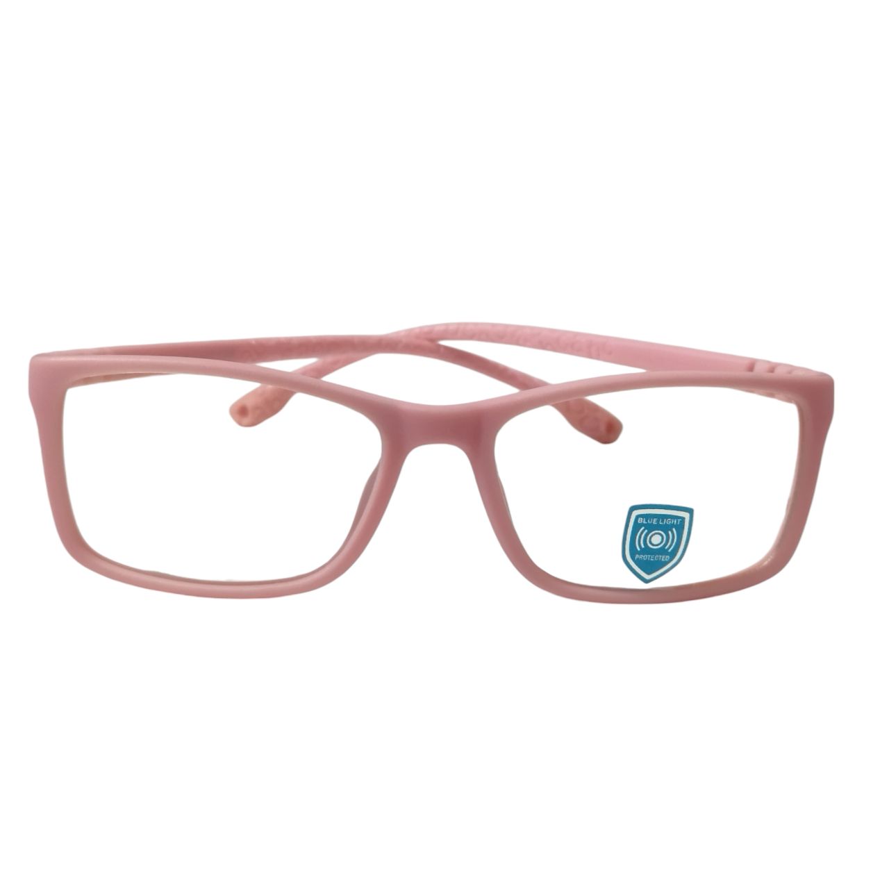 Light Pink Unbreakable Kids Flexible Rectangle Glasses Age 4 to 7 Years